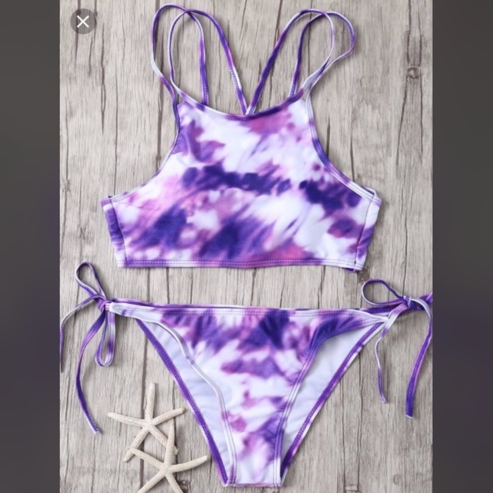 Purple Halter Bikini